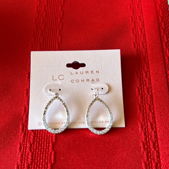 LC Lauren Conrad Silver Teardrop Earrings for Kids - Picture 4 of 4